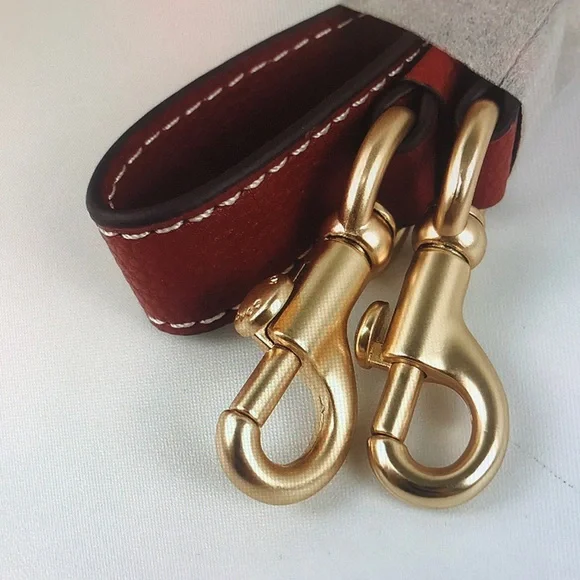 Coach Brown and Red Snoopy Shoulder Bag - Picture 2 of 12